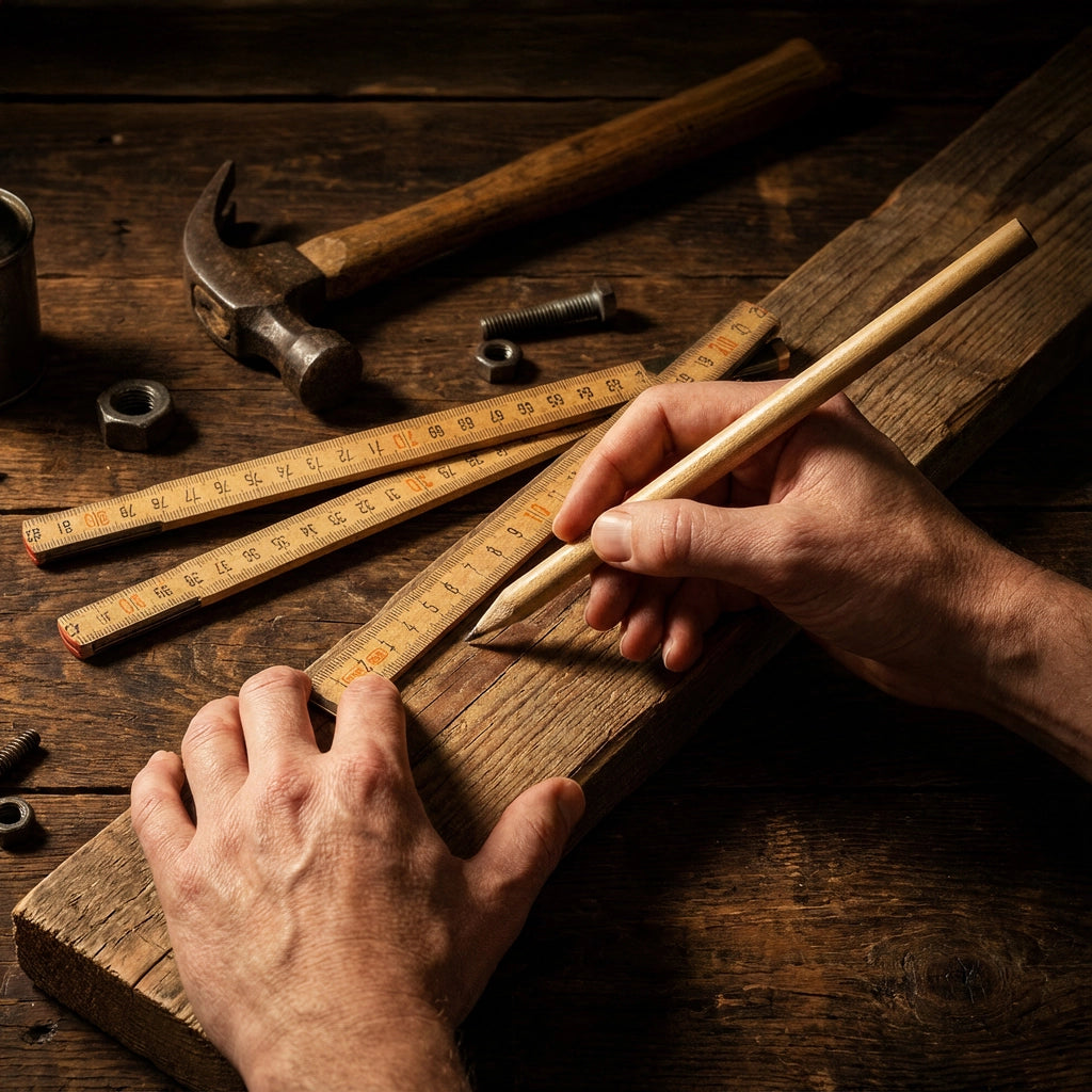 Sting In The Tail - The Workshop 2m Folding Ruler & Carpenter&