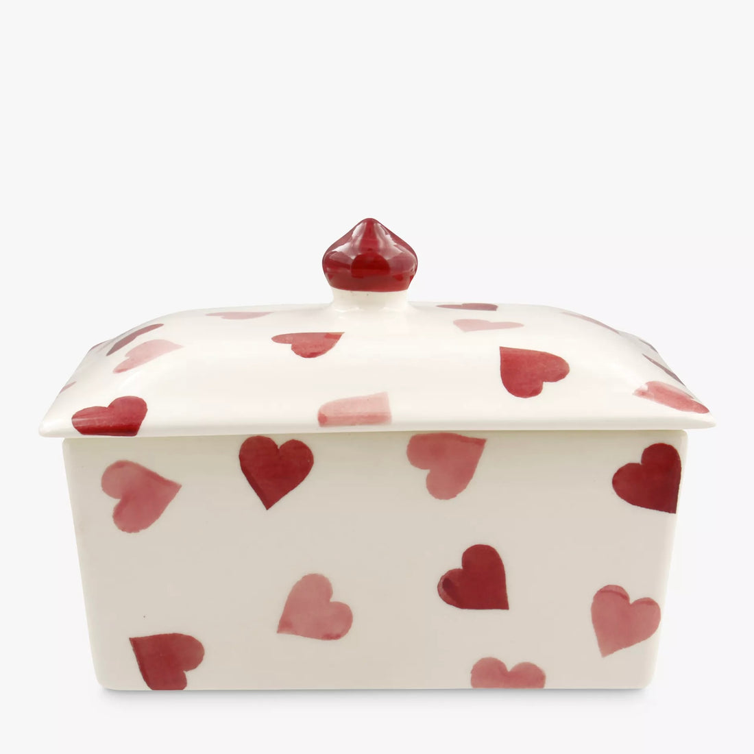 Emma Bridgewater - Pink Hearts Butter Dish
