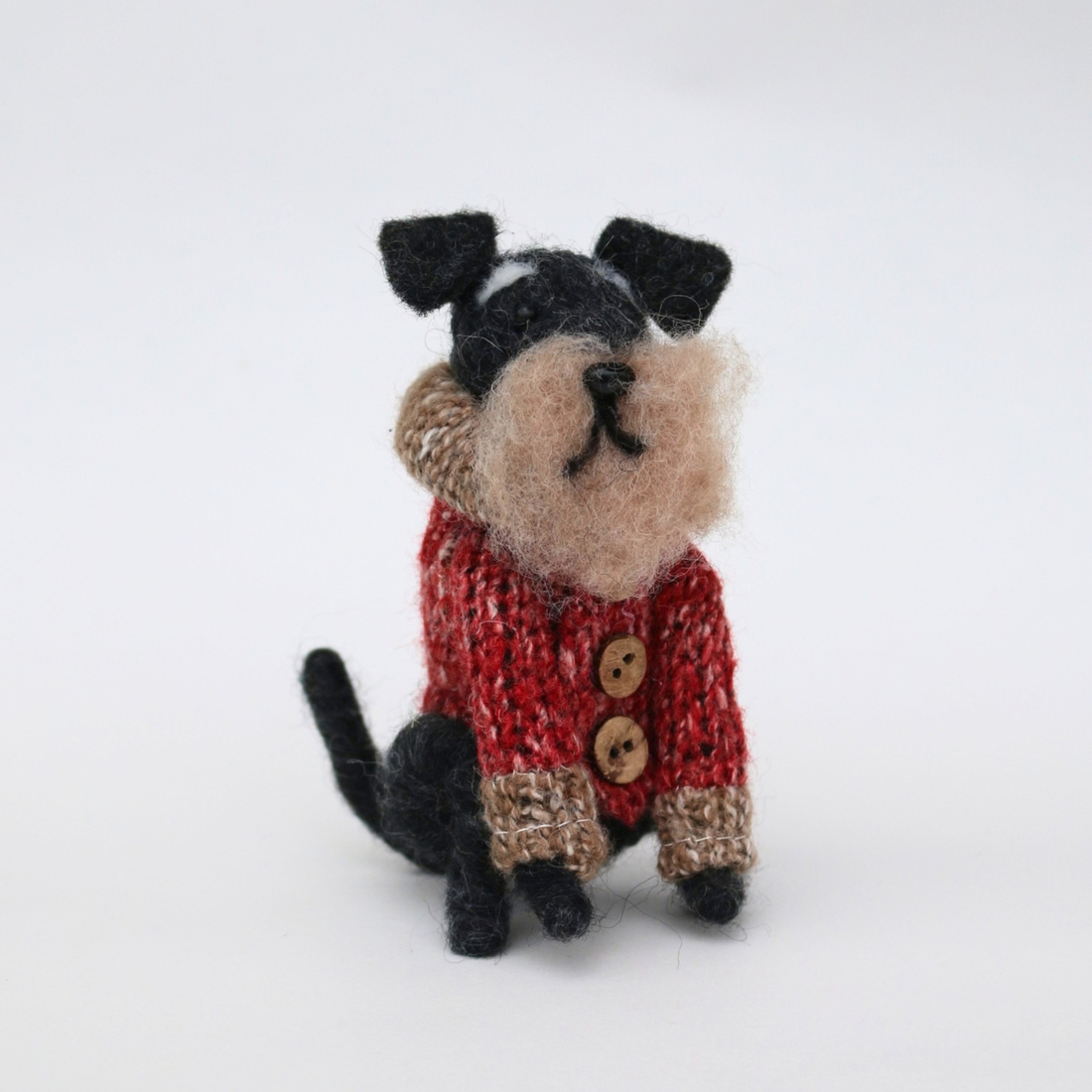 Felt Decoration - Sitting Dog Scottie