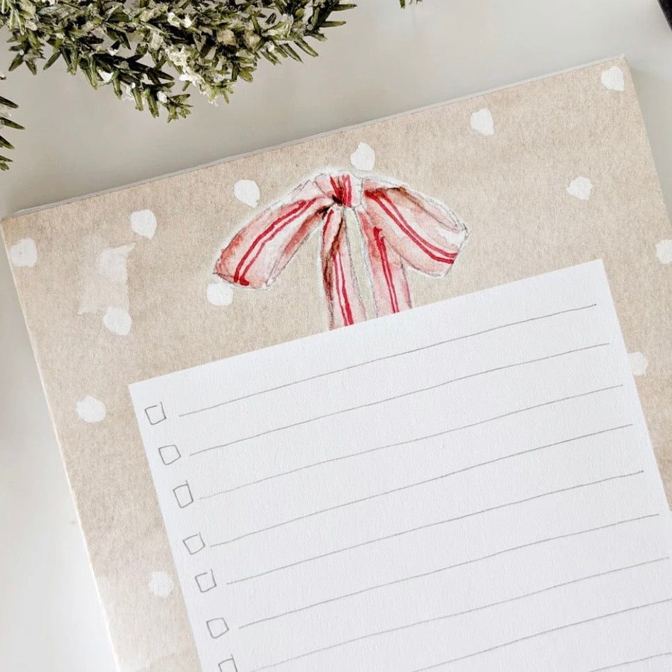 Emily Lex Studio - Pink Bow Checklist Notepad