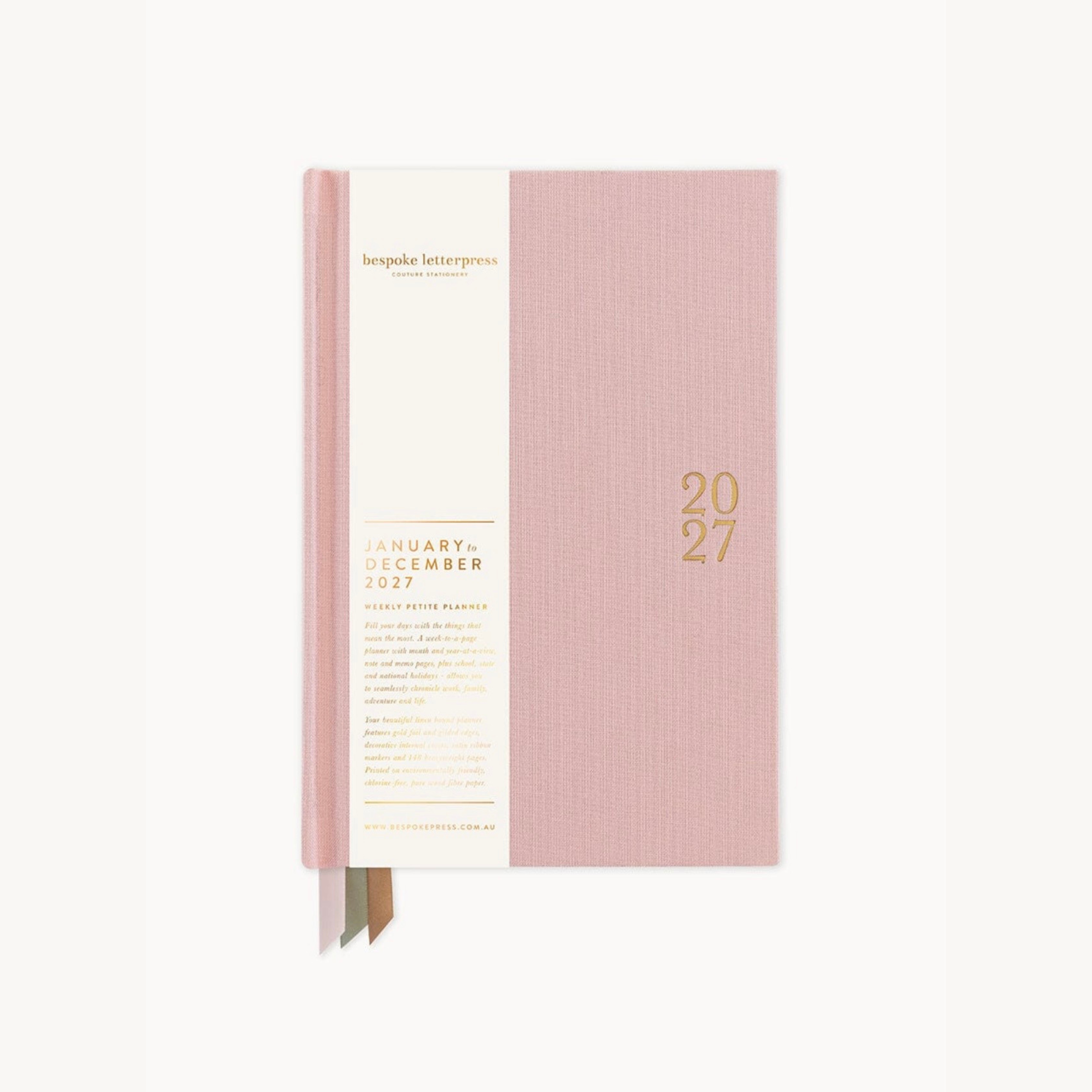 Bespoke Letterpress - 2027 Petite Planner, Primrose