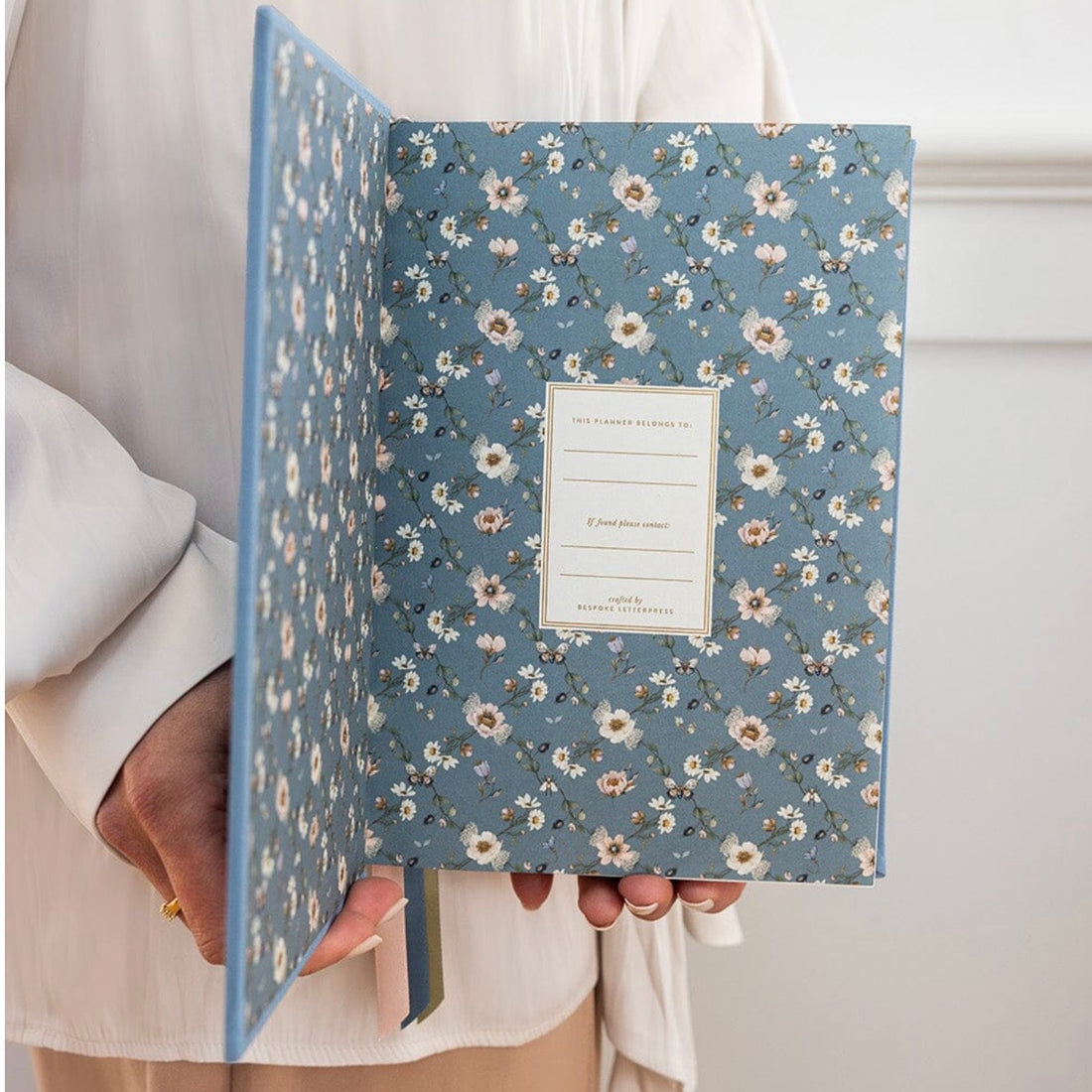 Bespoke Letterpress - 2027 Teachers Desktop Planner, Pembroke Blue