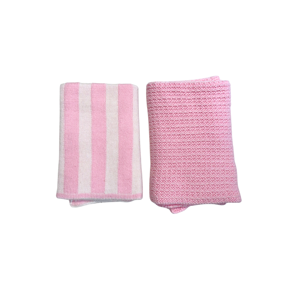 Ecovask - Face Cloths 2 Pk, Sherbet Stripe & Sherbet. Bathroom Collection
