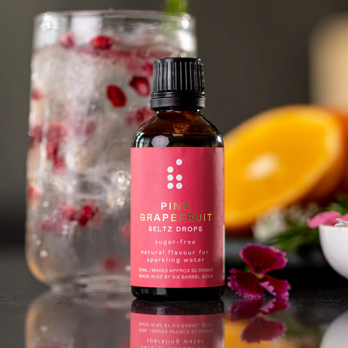 Six Barrel Soda - Pink Grapefruit Seltz Drops