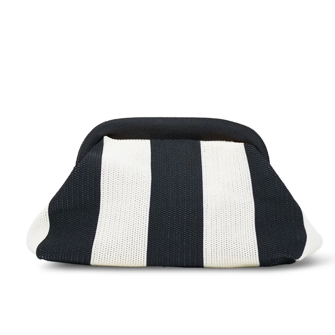 The Dumpling Clutch - Black/Cream