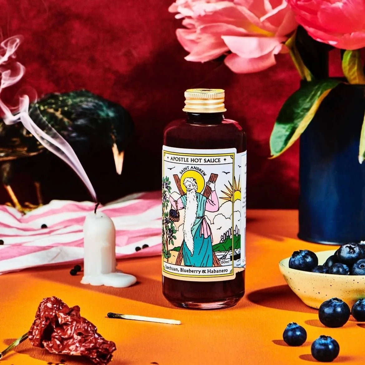 Apostle Hot Sauce - St Andrew, Szechuan, Blueberry & Habanero - The Flower Crate