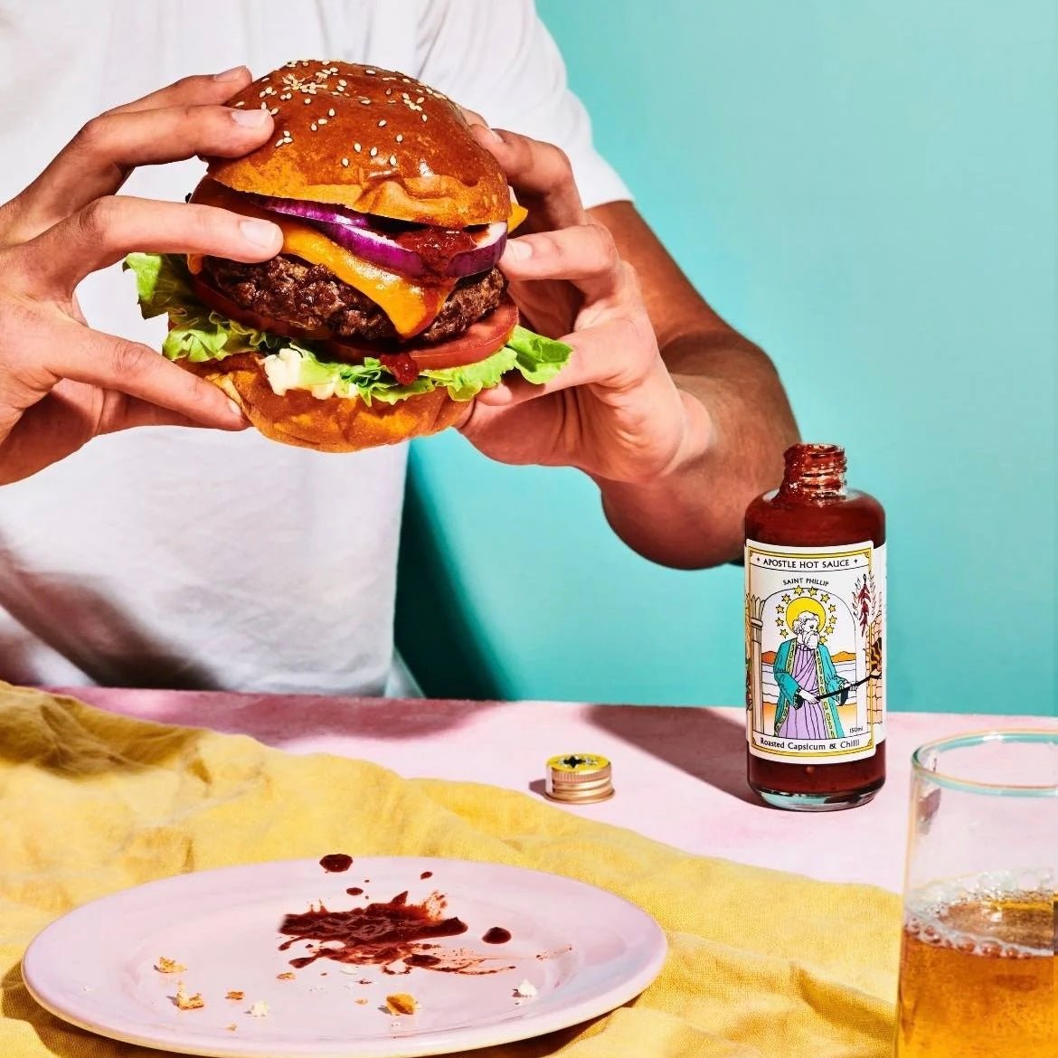 Apostle Hot Sauce - St Phillip, Roasted Capsicum & Chilli - The Flower Crate