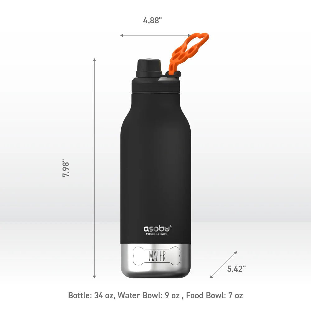Asobu - Buddy Dog Food & Water Bottle - The Flower Crate