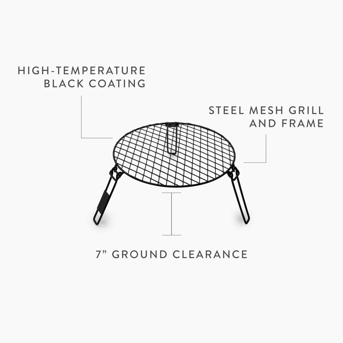 Barebones - Fire Pit Grill Grate, Circular - The Flower Crate