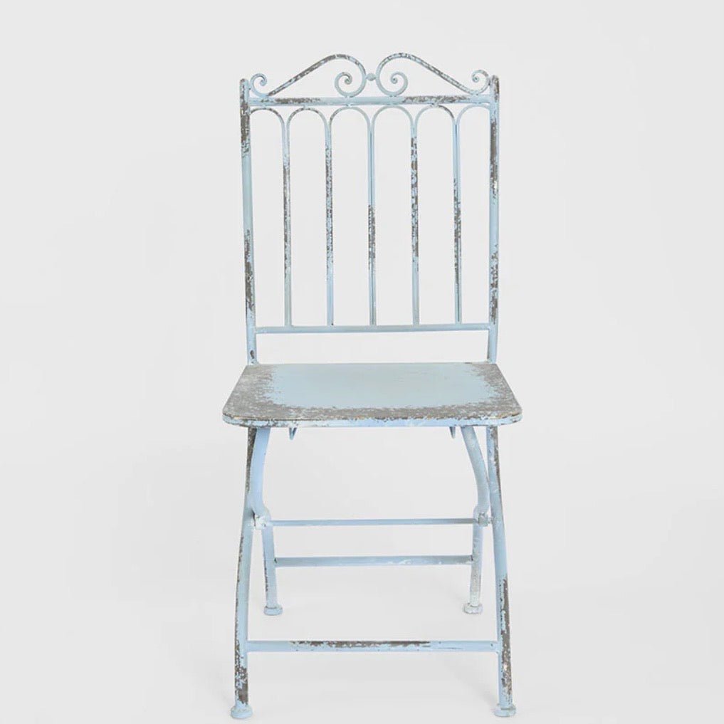 Beaumont Iron Outdoor Folding Chairs - The Flower Crate