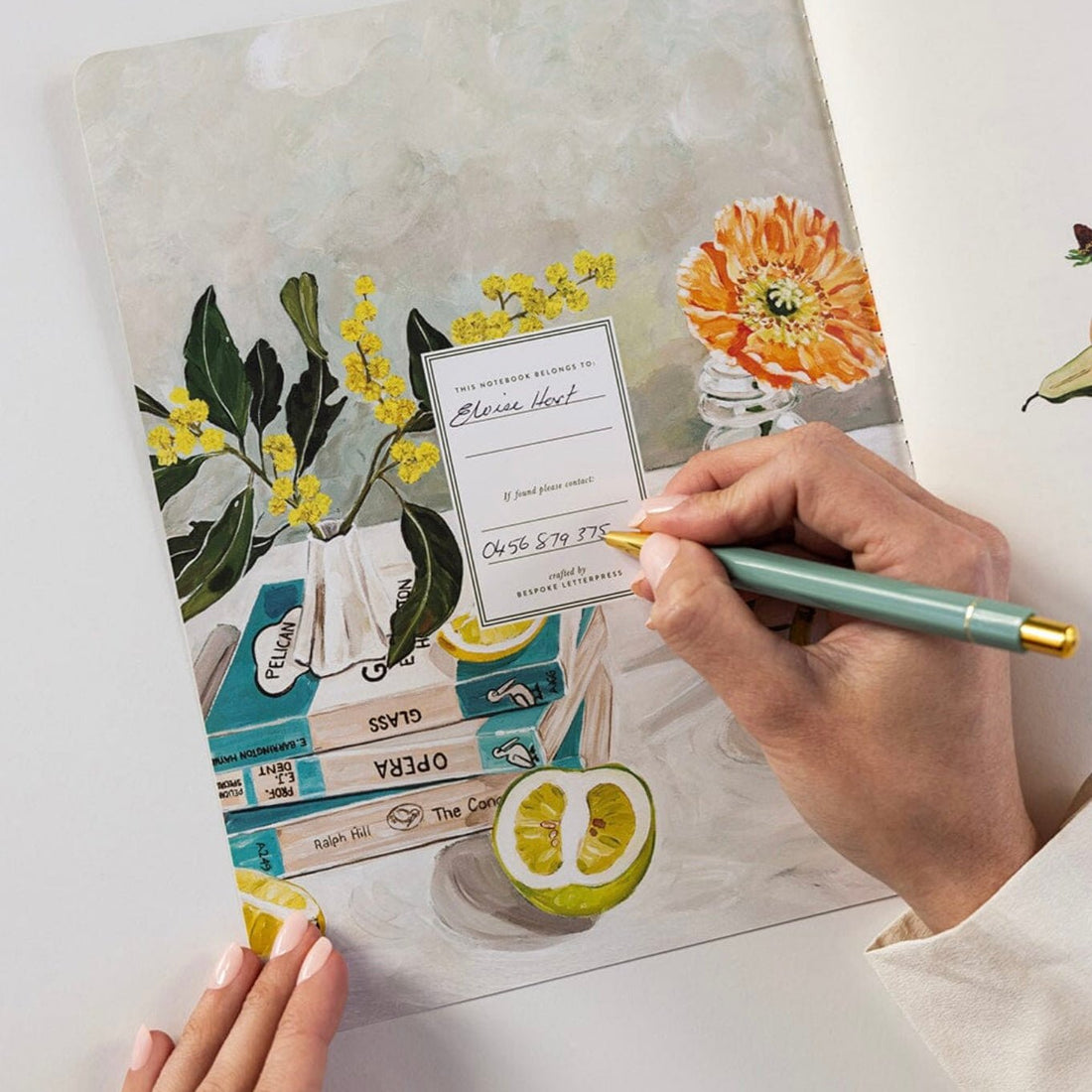 Bespoke Letterpress - 2026 Monthly Calendar Notebook - The Flower Crate