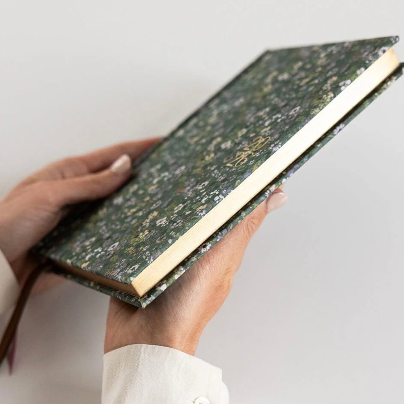Bespoke Letterpress - 2026 Petite Linen Planner, Summer Perennials - The Flower Crate