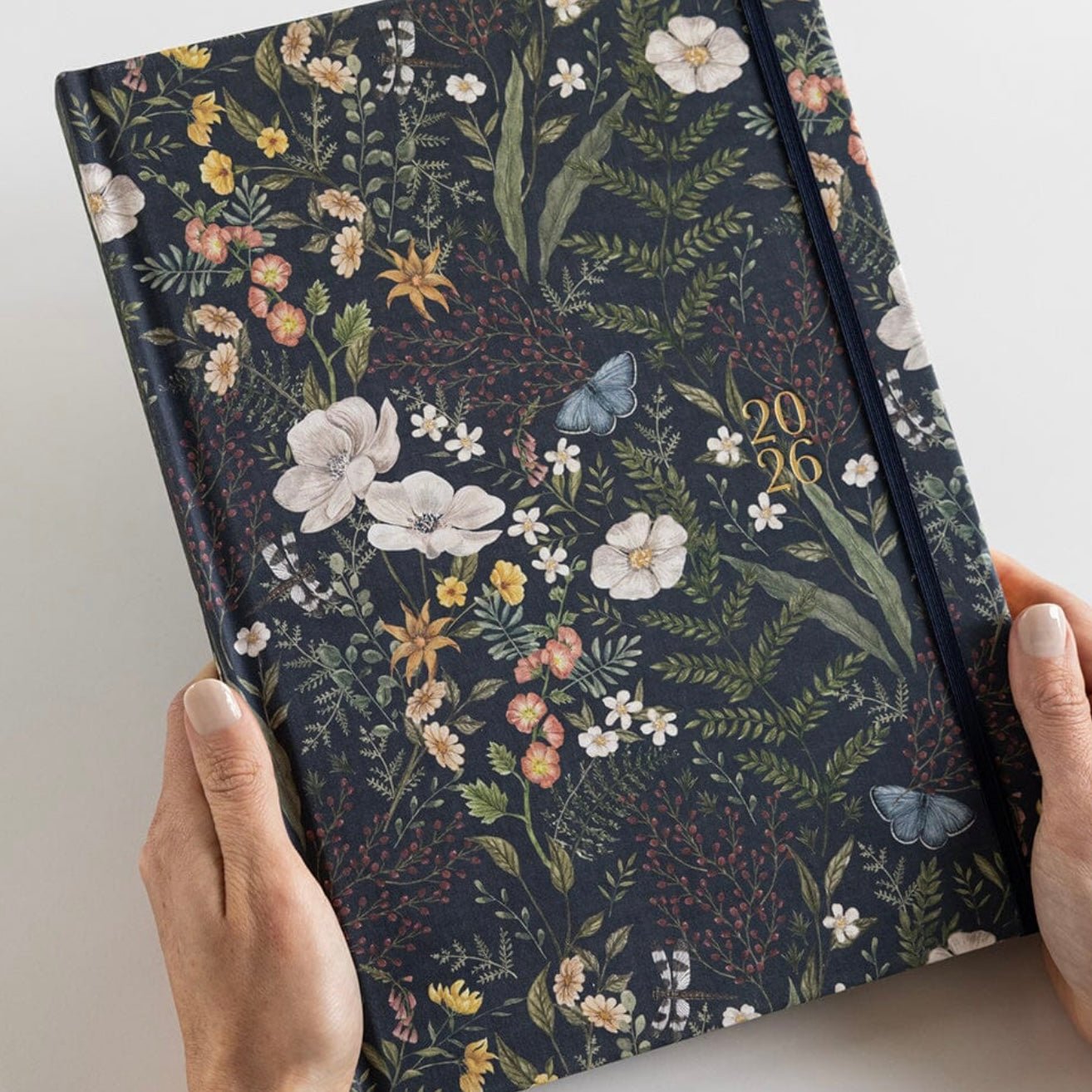 Bespoke Letterpress - 2026 Teacher’s A4 Planner, Dusk in Bloom - The Flower Crate