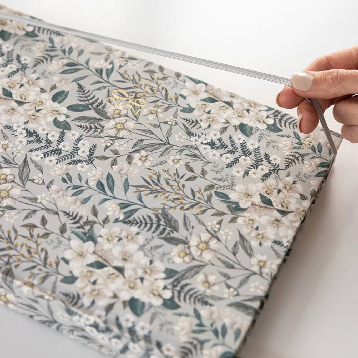 Bespoke Letterpress - 2026 Teacher’s A4 Planner, Ivory Garden - The Flower Crate