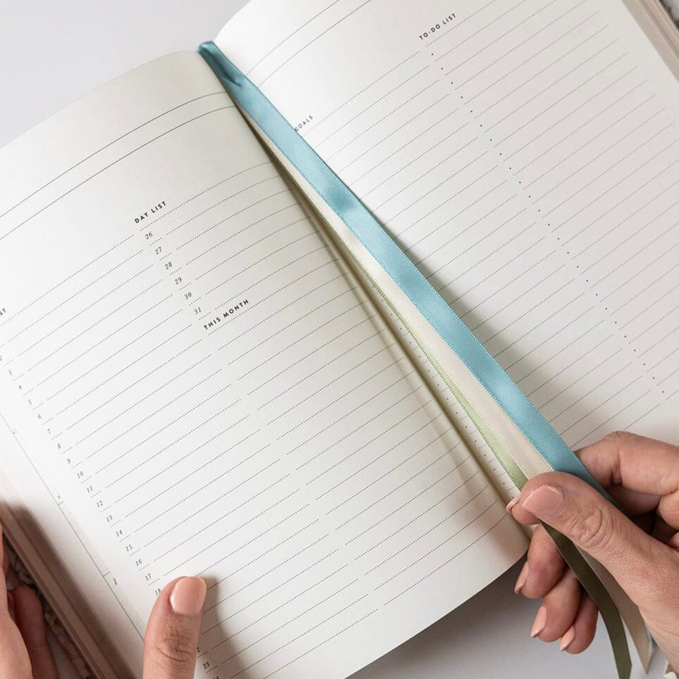Bespoke Letterpress - 2026 Weekly Linen Planner, Ivory Garden - The Flower Crate