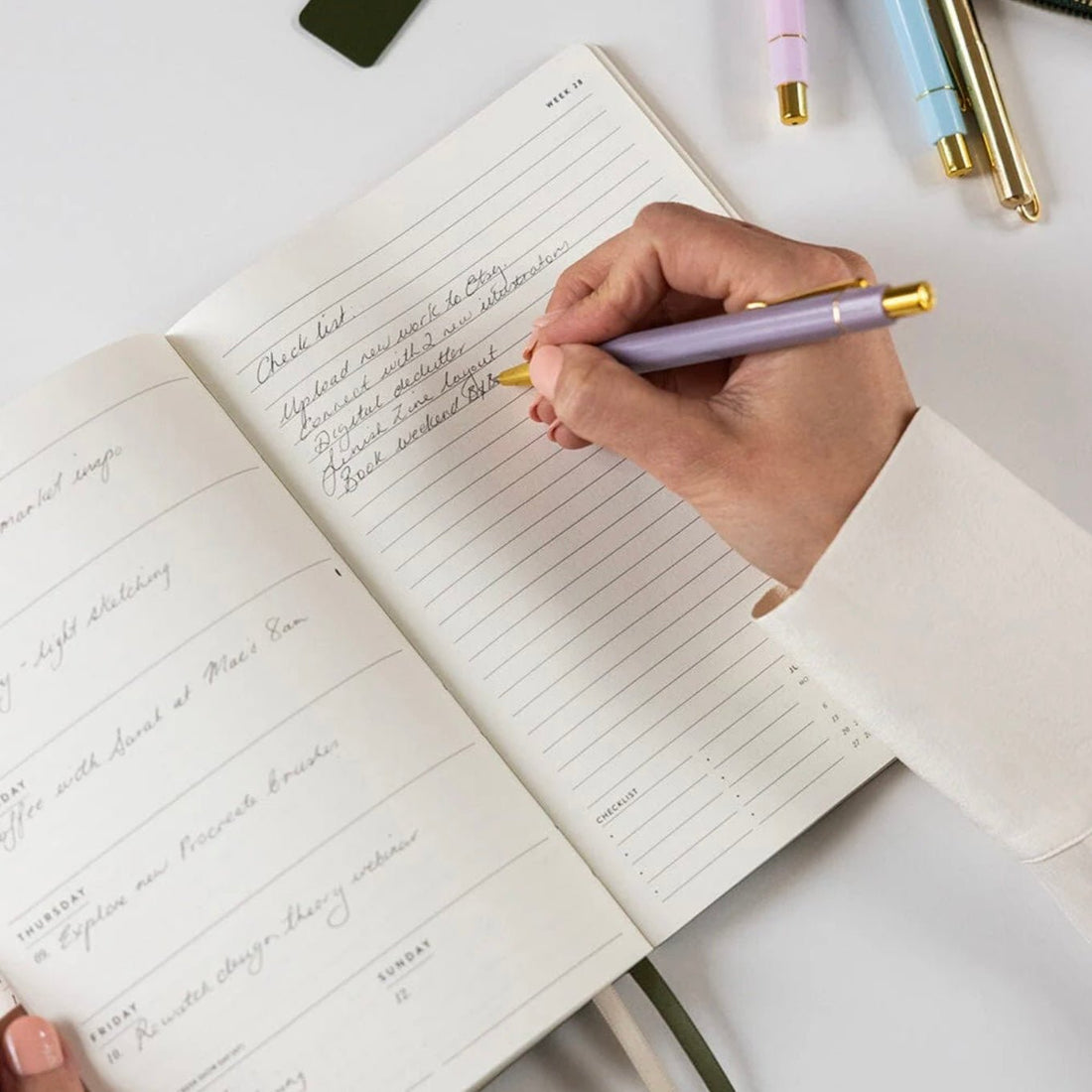 Bespoke Letterpress - 2026 Weekly Planner, Fairy Wren - The Flower Crate