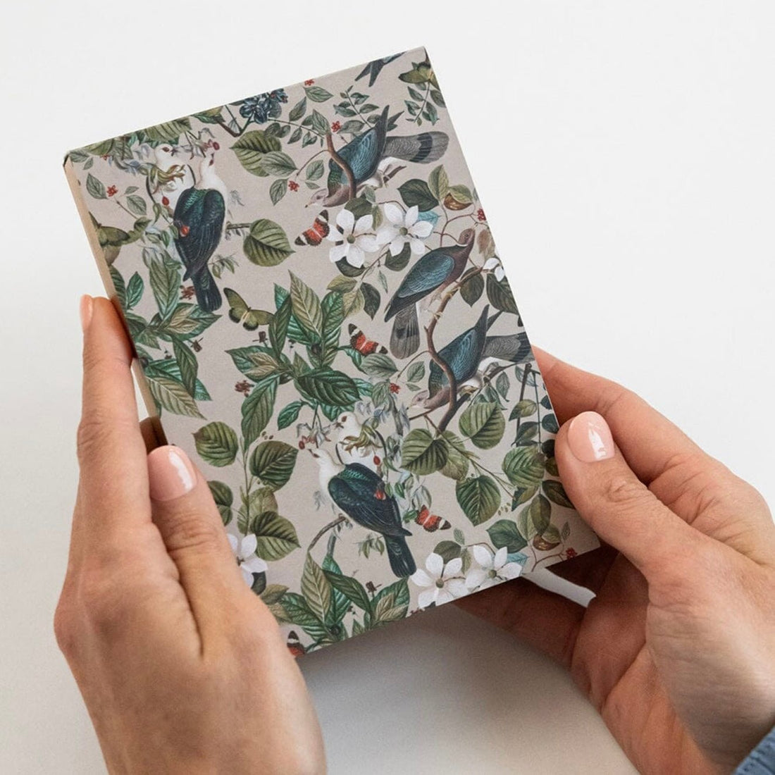 Bespoke Letterpress - Mini Notepad Jotter, Botanical Grove - The Flower Crate