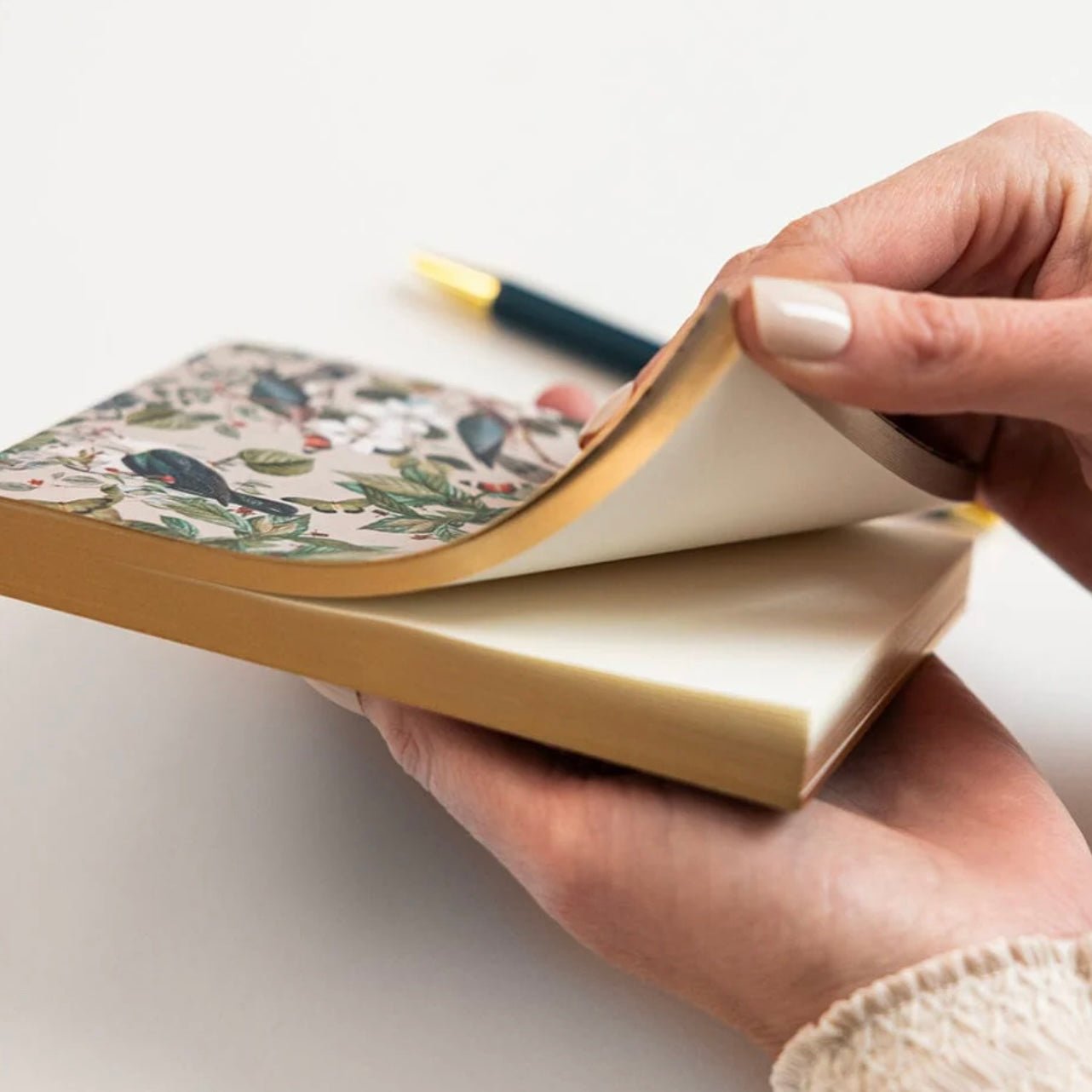 Bespoke Letterpress - Mini Notepad Jotter, Botanical Grove - The Flower Crate
