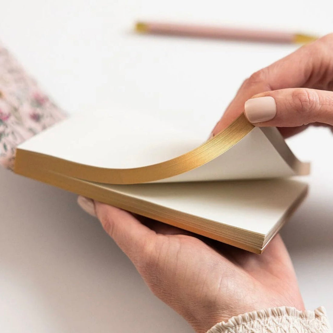 Bespoke Letterpress - Mini Notepad Jotter, Dancing Poppies - The Flower Crate