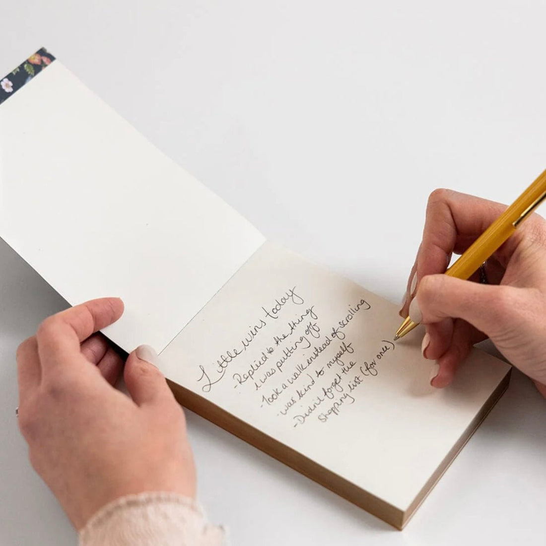 Bespoke Letterpress - Mini Notepad Jotter, Dusk in Bloom - The Flower Crate