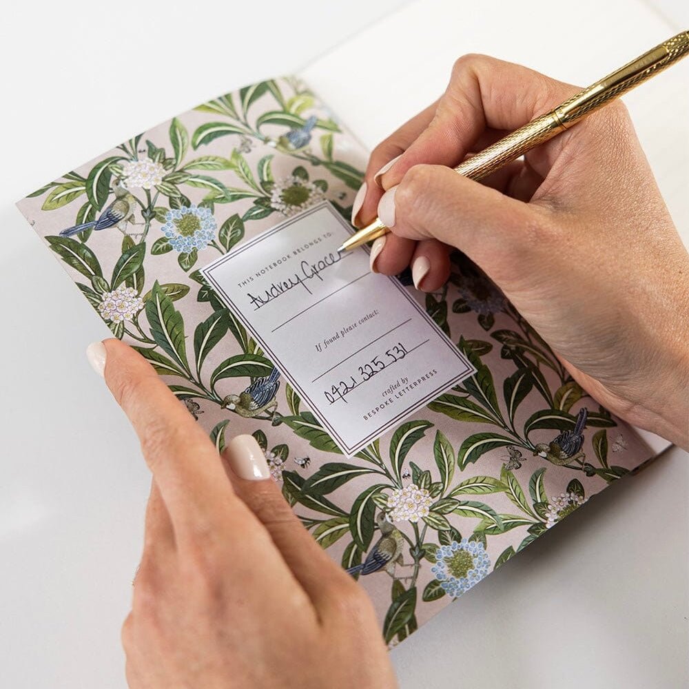 Bespoke Letterpress - Pocket Notebook - The Flower Crate