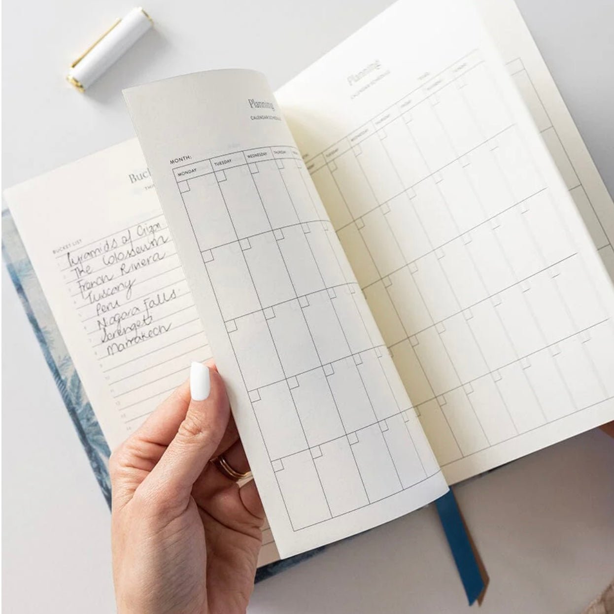 Bespoke Letterpress - Travel Planner Journal - The Flower Crate