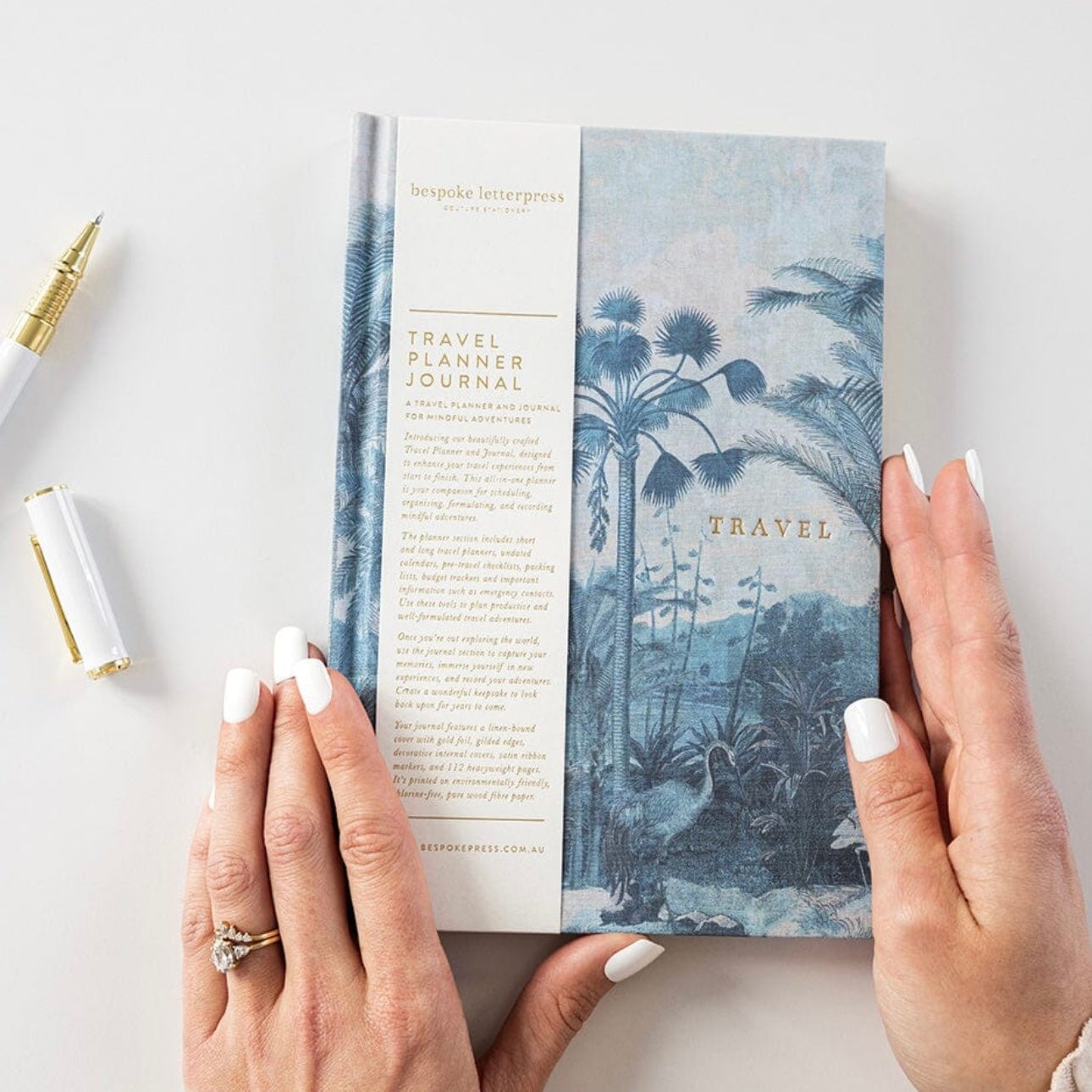 Bespoke Letterpress - Travel Planner Journal - The Flower Crate