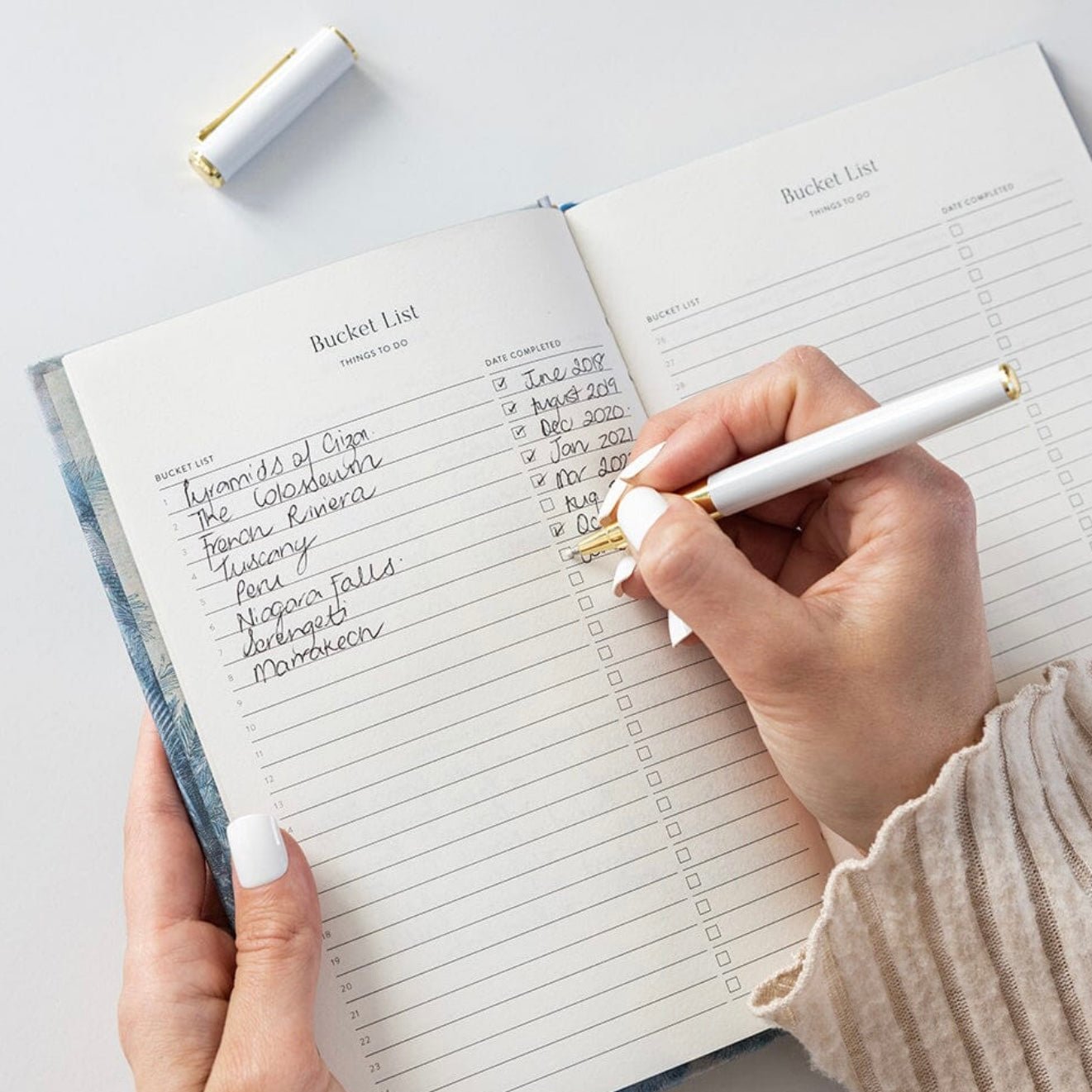 Bespoke Letterpress - Travel Planner Journal - The Flower Crate