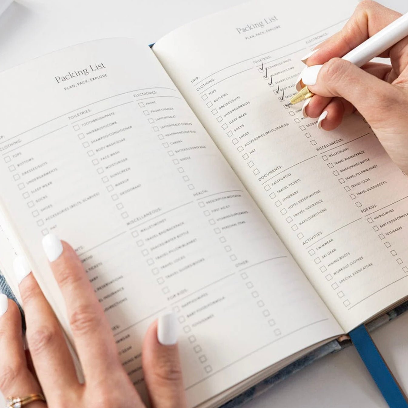 Bespoke Letterpress - Travel Planner Journal - The Flower Crate