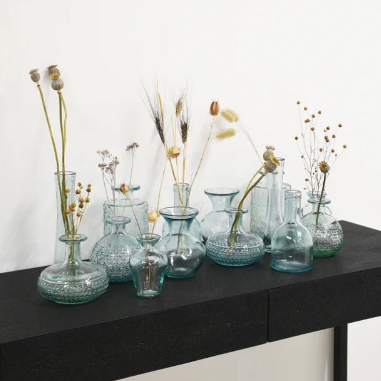Bilbao Florero Glass Vase, Clear - The Flower Crate