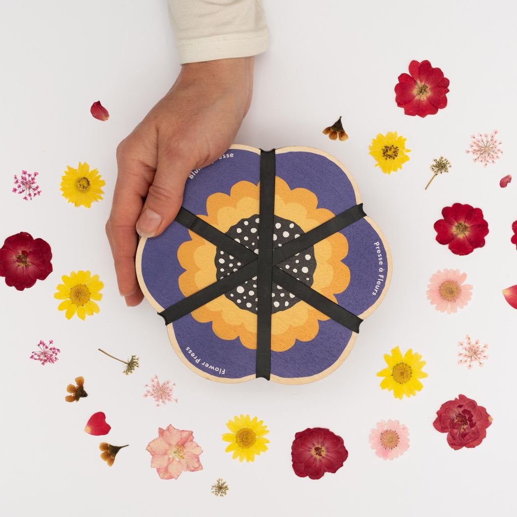 Blue Flower - Shaped Flower Press - The Flower Crate