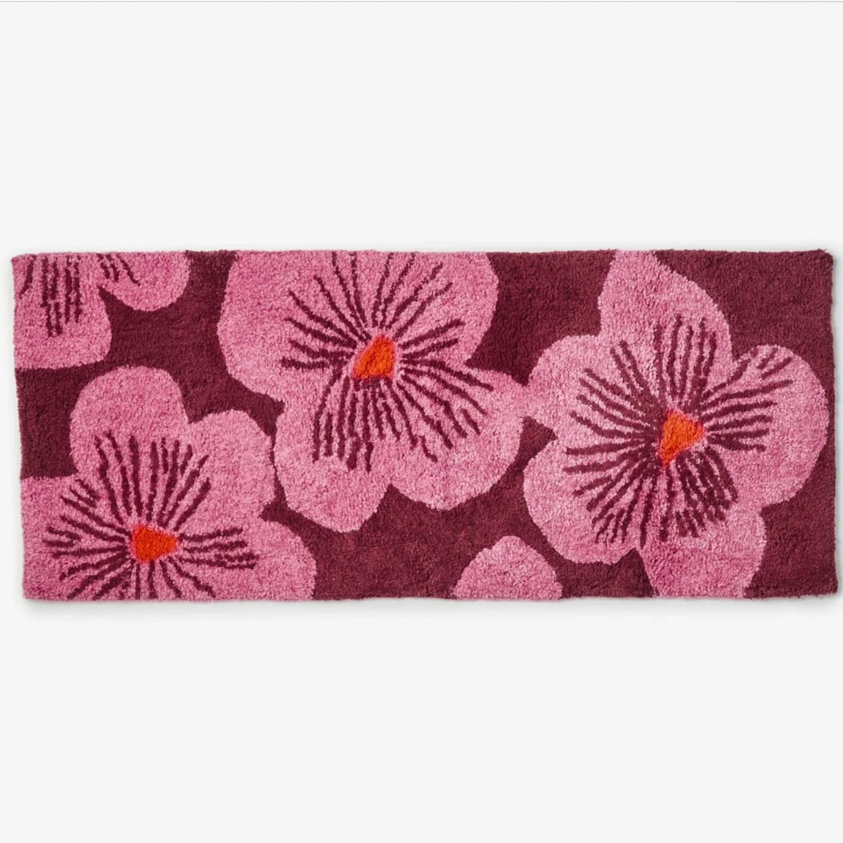 Bonnie & Neil - Blue Jardine Long Bathmat - The Flower Crate