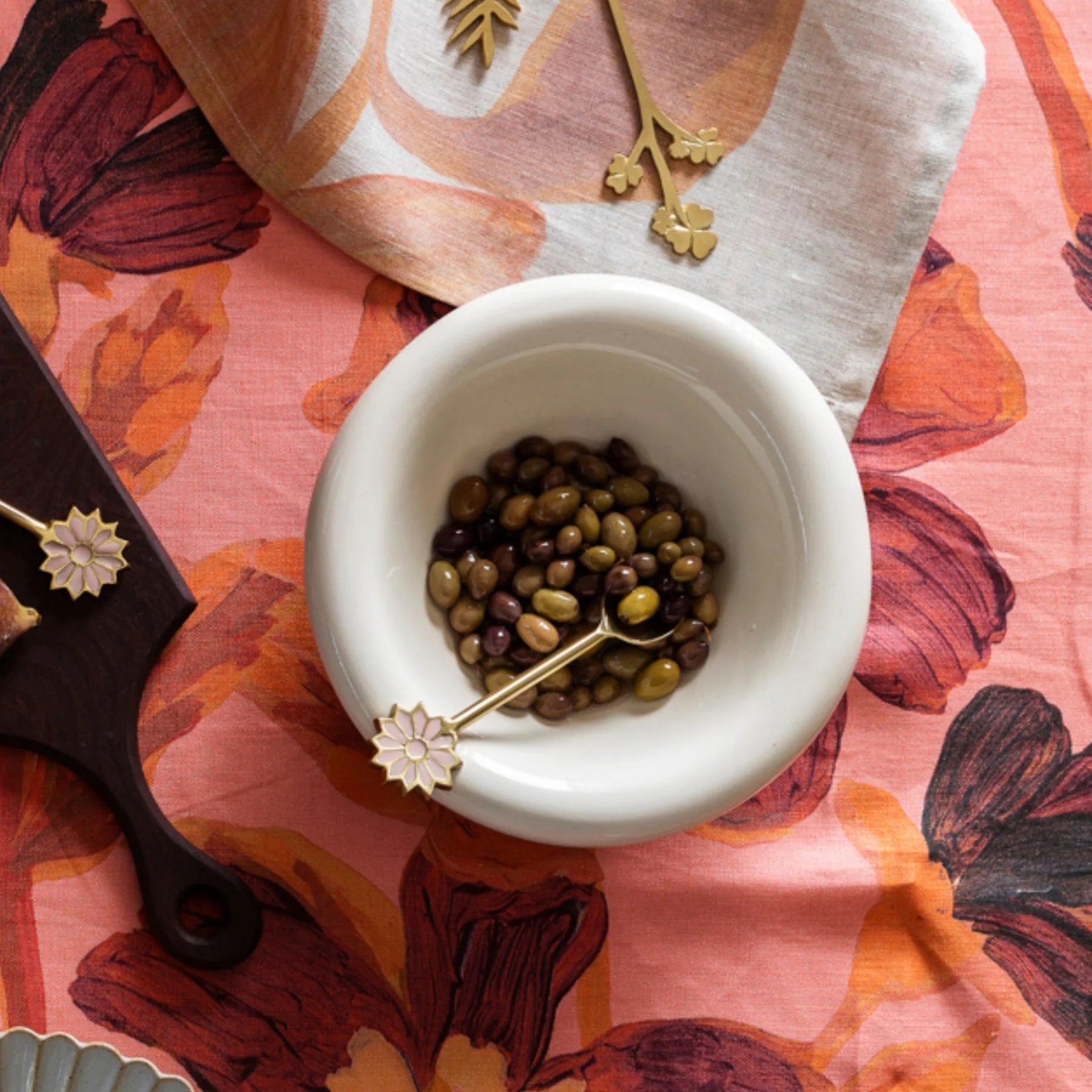 Bonnie & Neil - Enamel Petal Teaspoon - The Flower Crate