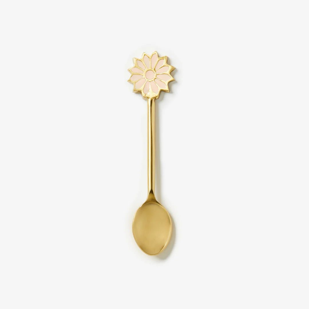 Bonnie & Neil - Enamel Petal Teaspoon - The Flower Crate