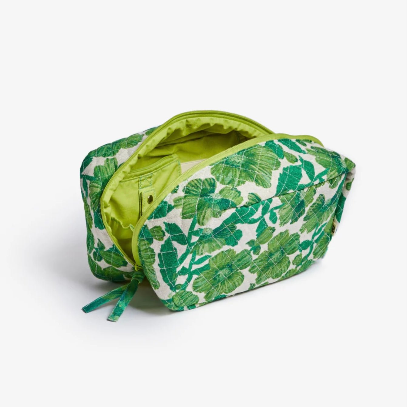 Bonnie & Neil - Leon Medium Toiletry Bag, Emerald - The Flower Crate