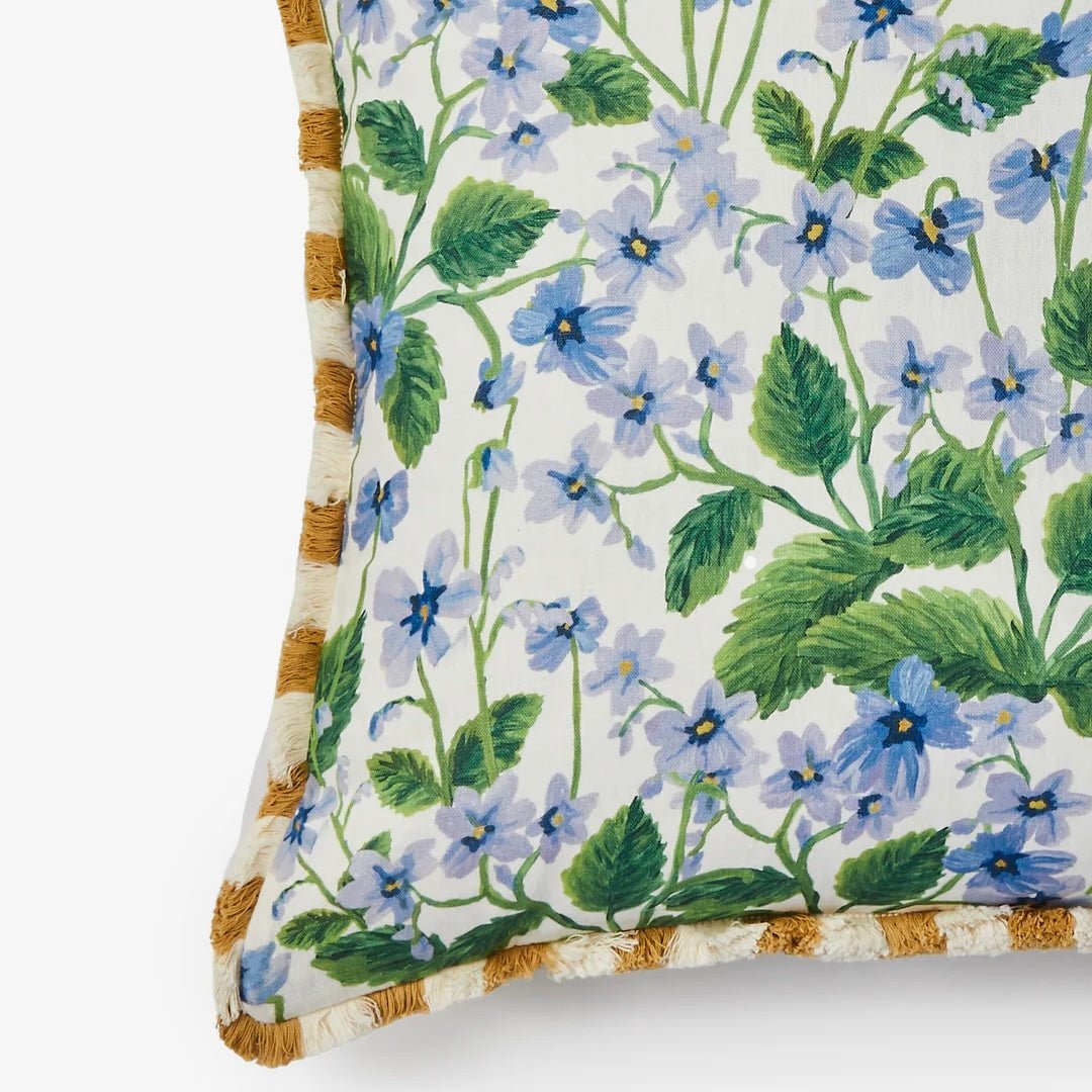 Bonnie & Neil - Lilas Blue Linen Cushion - The Flower Crate