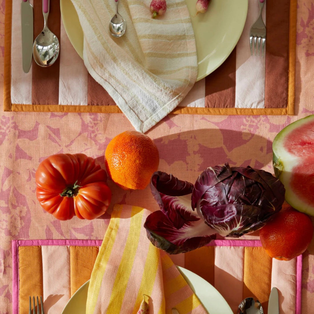 Bonnie & Neil - Linear Buff Napkin - The Flower Crate