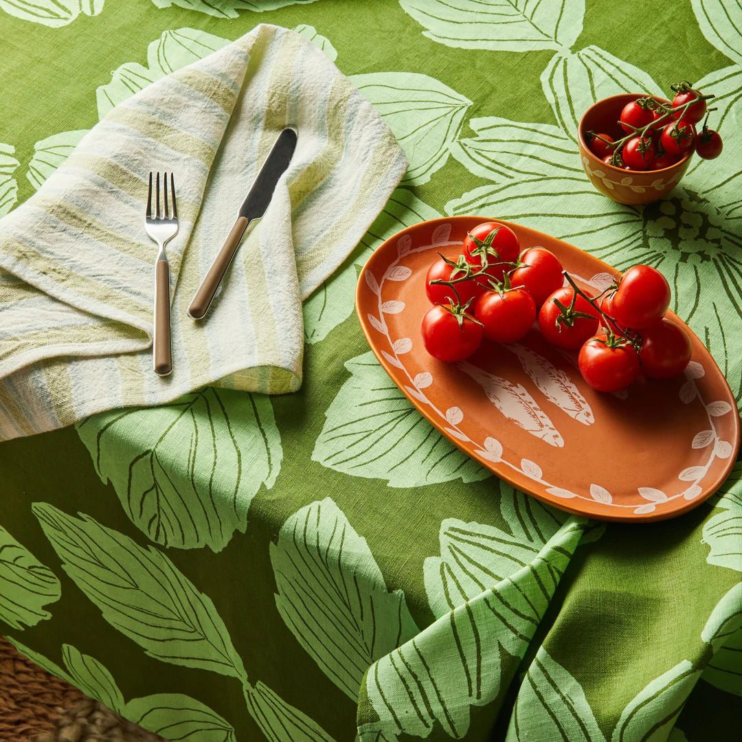 Bonnie & Neil - Margot Tablecloth, Green - The Flower Crate