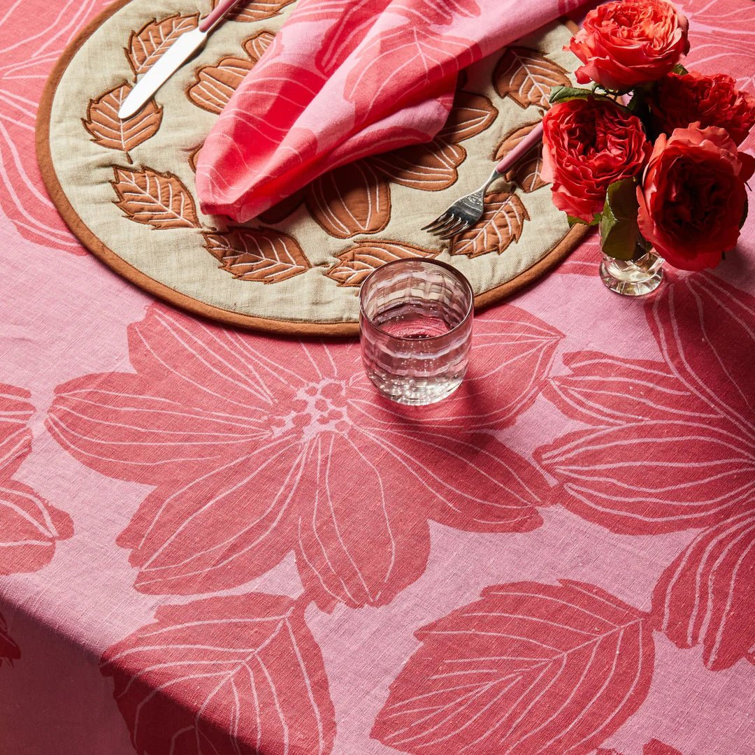 Bonnie & Neil - Margot Tablecloth, Pink - The Flower Crate