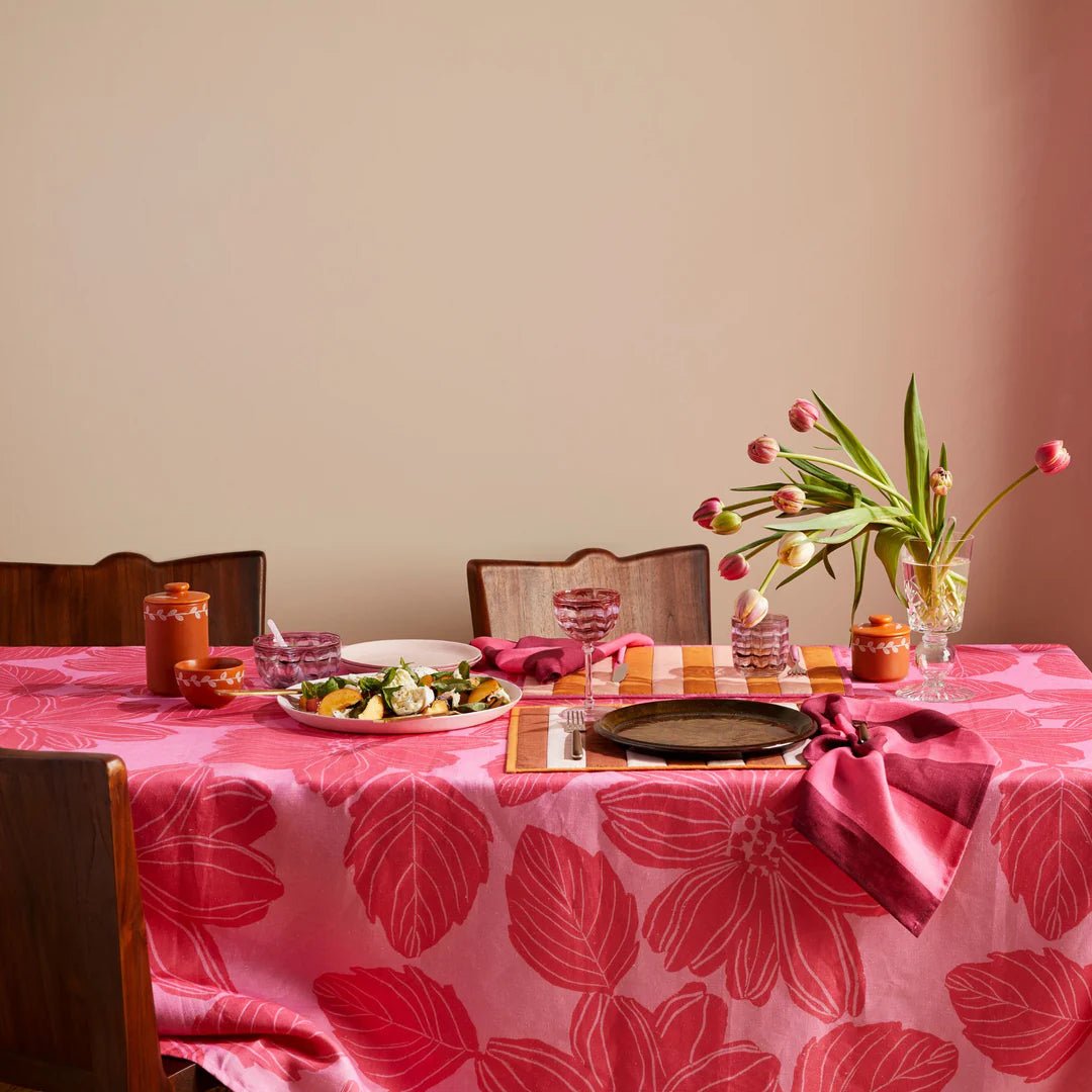 Bonnie & Neil - Margot Tablecloth, Pink - The Flower Crate