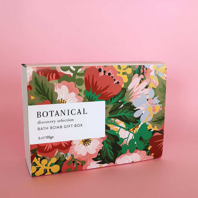 Botanical Skincare - Bath Bomb Gift Box - The Flower Crate