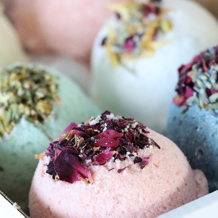 Botanical Skincare - Bath Bomb Gift Box - The Flower Crate