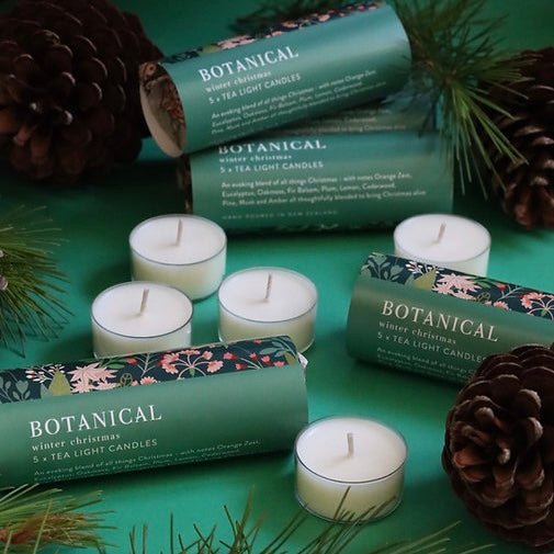 Botanical - Winter Christmas Tea Light Pack - The Flower Crate