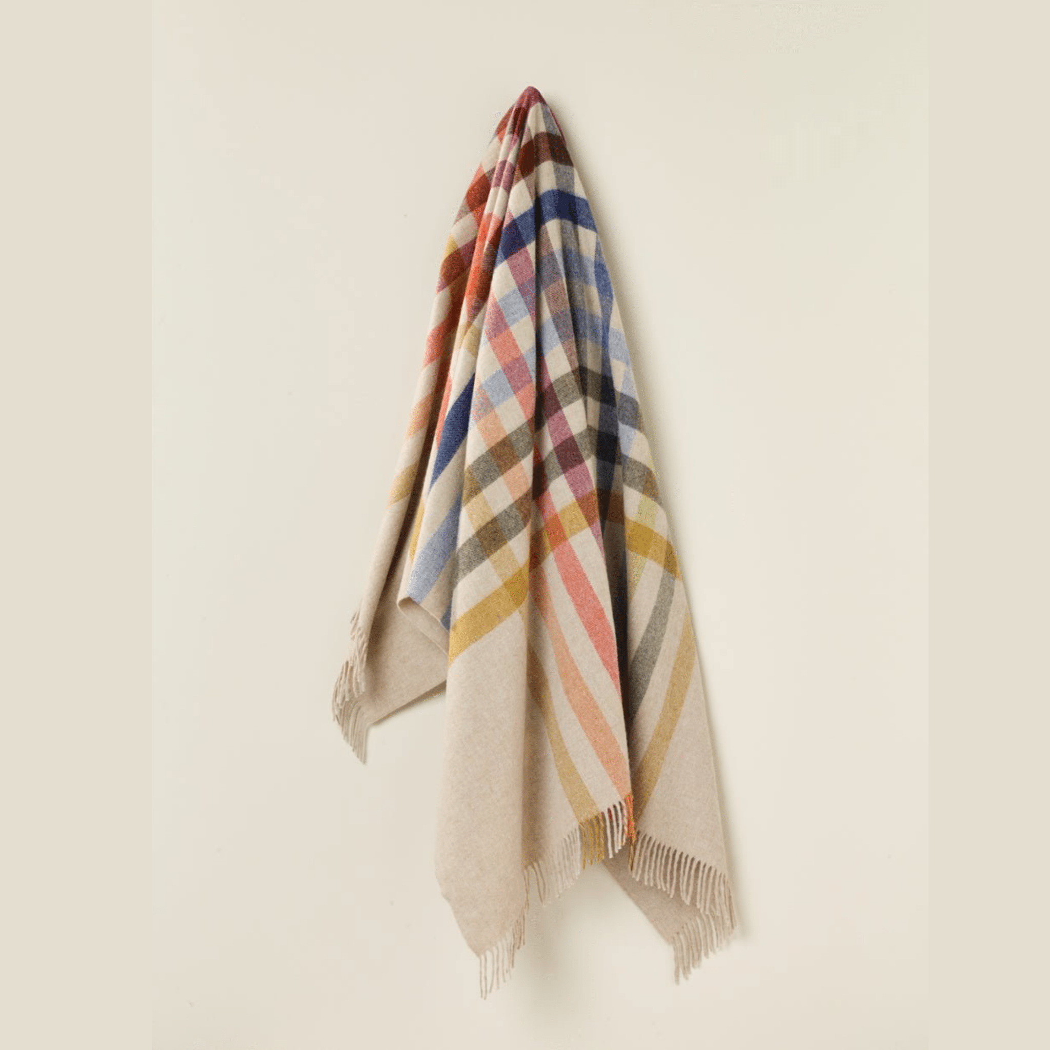 Bronte by Moon - Pure Wool Throw, Henley Multi - The Flower Crate