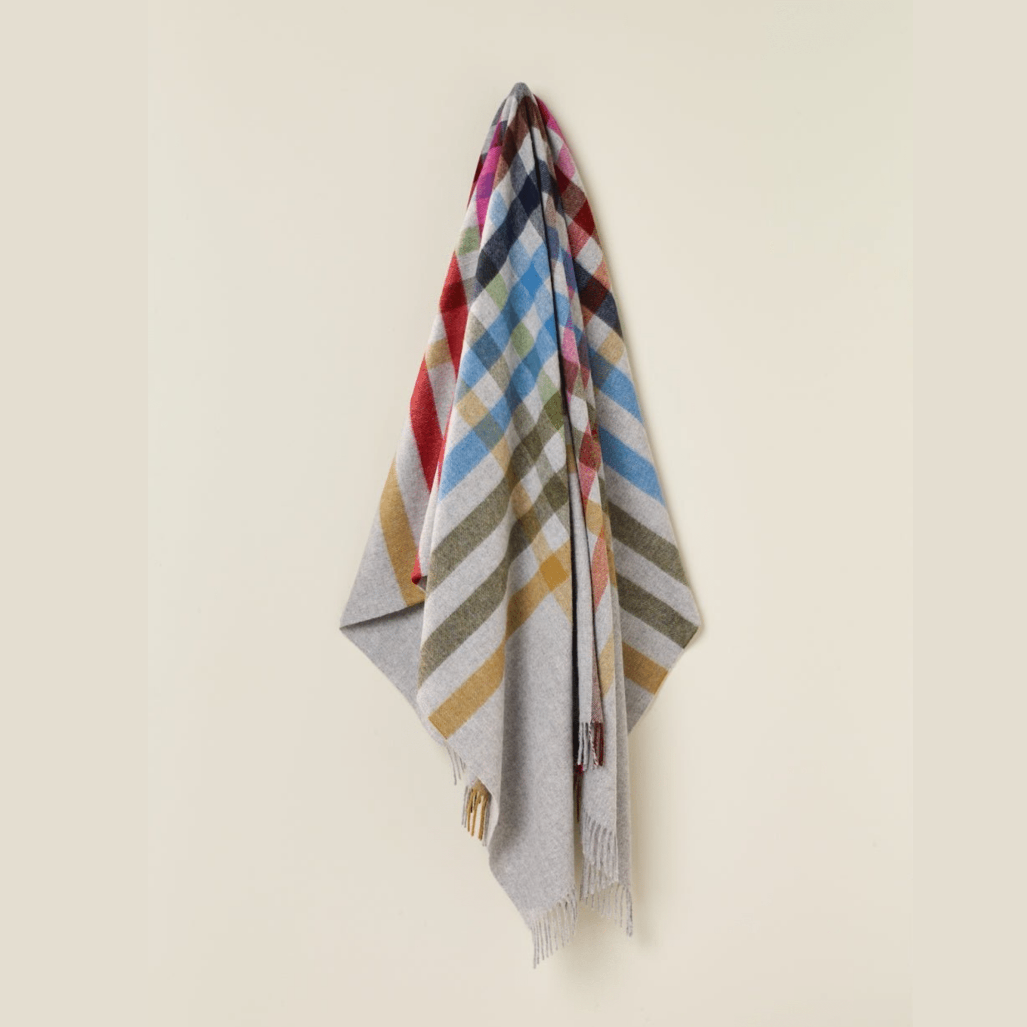 Bronte by Moon - Pure Wool Throw, Henley Multi - The Flower Crate