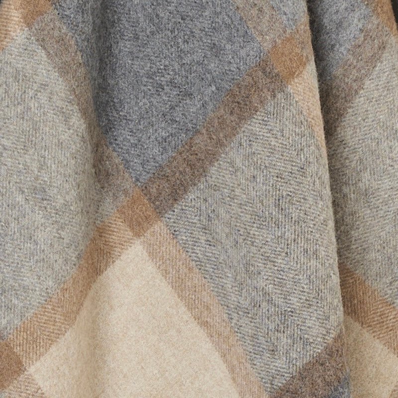 Bronte by Moon - Pure Wool Throw, Windowpane - The Flower Crate