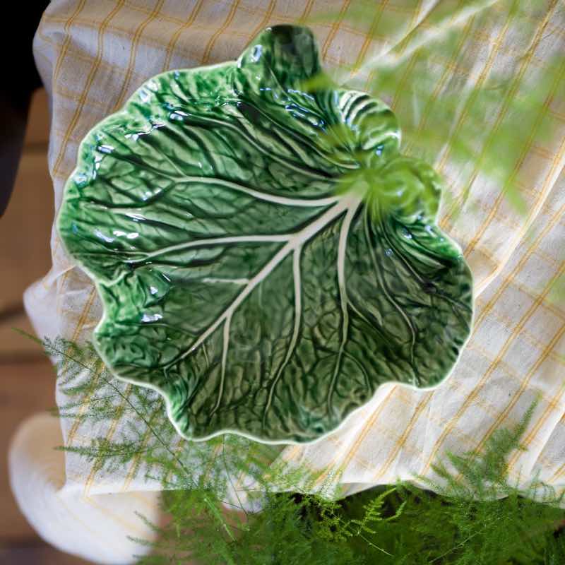 Cabbage Concave Leaf Plate - The Flower Crate