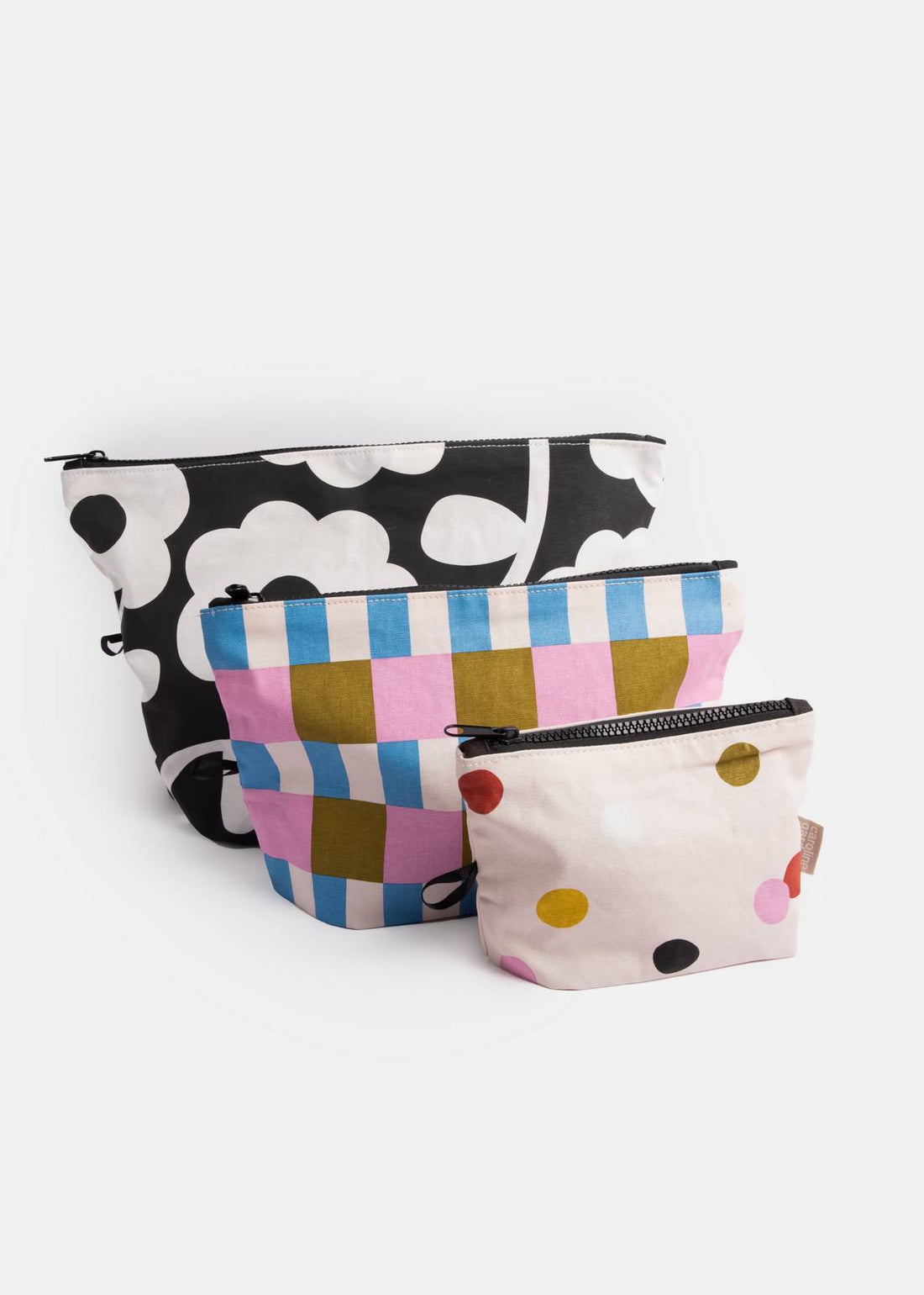Caroline Gardner - Bloom/Stripe/Spot Travel Pouch Set - The Flower Crate