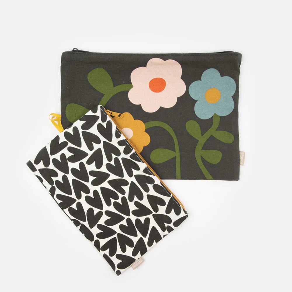 Caroline Gardner - Floral Heart Travel Pouch Set - The Flower Crate