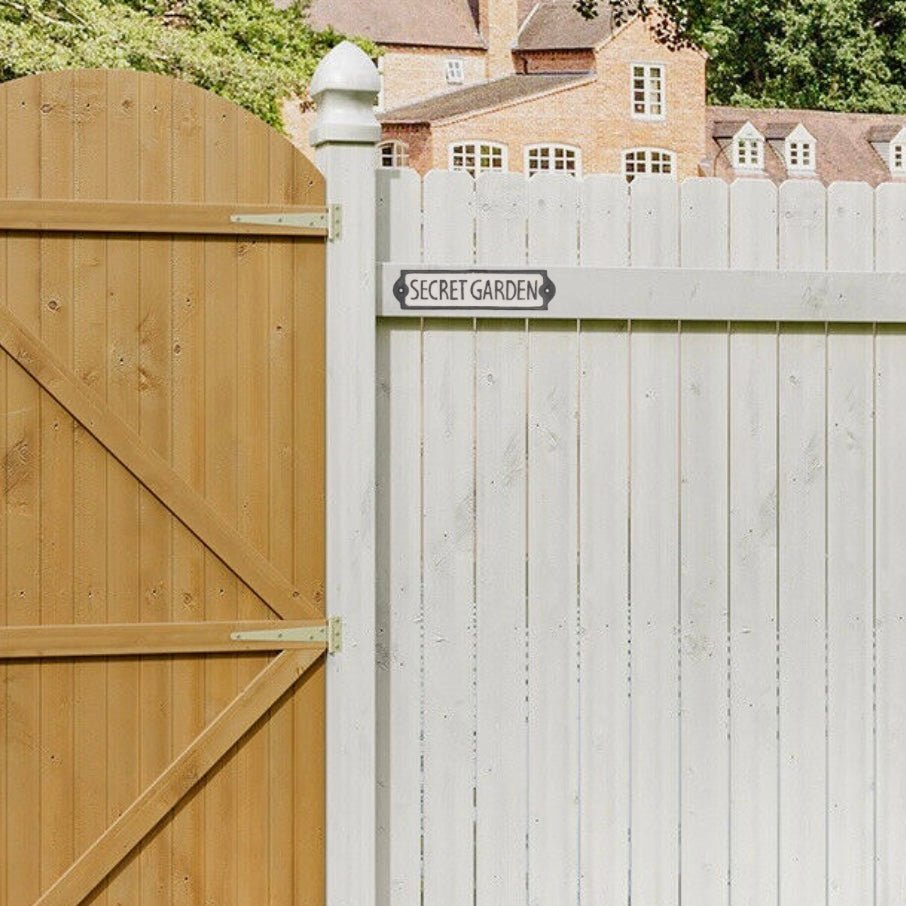 Cast Iron Secret Garden Sign - The Flower Crate